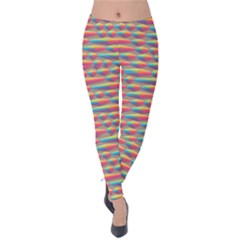 Background Abstract Colorful Velvet Leggings