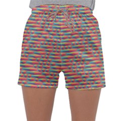 Background Abstract Colorful Sleepwear Shorts