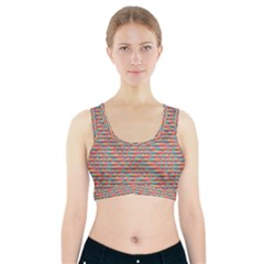 Background Abstract Colorful Sports Bra With Pocket by Wegoenart