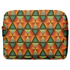 Background Triangle Abstract Golden Make Up Pouch (large)