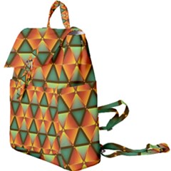 Background Triangle Abstract Golden Buckle Everyday Backpack by Wegoenart