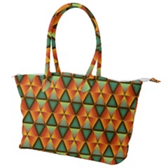 Background Triangle Abstract Golden Canvas Shoulder Bag