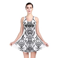 Ancient Parade Ancient Civilization Reversible Skater Dress by Wegoenart