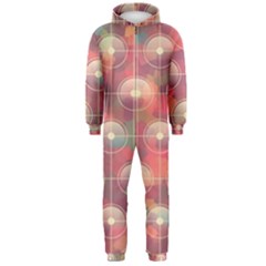 Colorful Background Abstrac Pattern Hooded Jumpsuit (men)  by Wegoenart