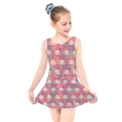 Colorful Background Abstrac Pattern Kids  Skater Dress Swimsuit