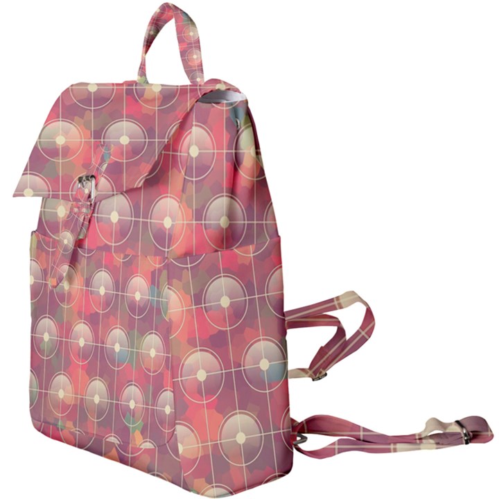 Colorful Background Abstrac Pattern Buckle Everyday Backpack