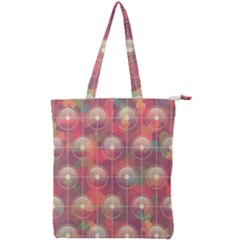 Colorful Background Abstrac Pattern Double Zip Up Tote Bag