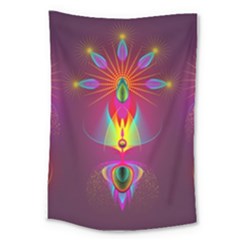 Abstract Bright Colorful Background Large Tapestry by Wegoenart