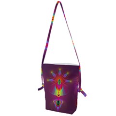 Abstract Bright Colorful Background Folding Shoulder Bag