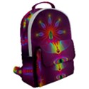 Abstract Bright Colorful Background Flap Pocket Backpack (Large) View2