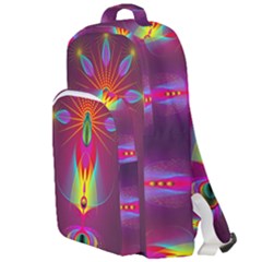 Abstract Bright Colorful Background Double Compartment Backpack