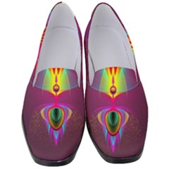 Abstract Bright Colorful Background Women s Classic Loafer Heels