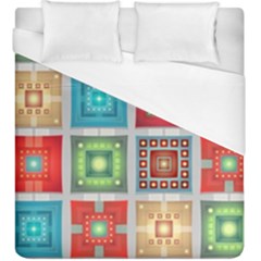 Tiles Pattern Background Colorful Duvet Cover (king Size)