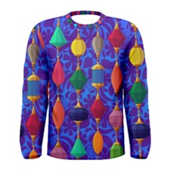 Colorful Background Stones Jewels Men s Long Sleeve Tee by Wegoenart