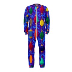 Colorful Background Stones Jewels Onepiece Jumpsuit (kids) by Wegoenart