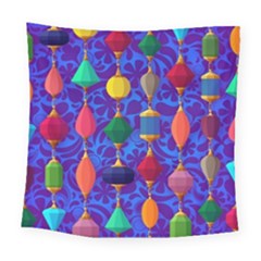 Colorful Background Stones Jewels Square Tapestry (large) by Wegoenart