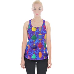 Colorful Background Stones Jewels Piece Up Tank Top by Wegoenart