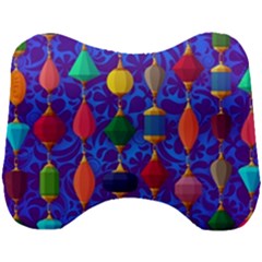 Colorful Background Stones Jewels Head Support Cushion