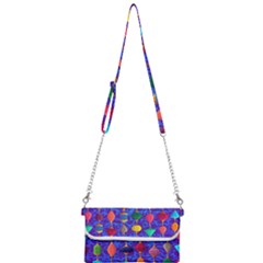 Colorful Background Stones Jewels Mini Crossbody Handbag