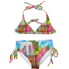 Zen Garden Japanese Nature Garden Kids  Classic Bikini Set