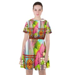 Zen Garden Japanese Nature Garden Sailor Dress