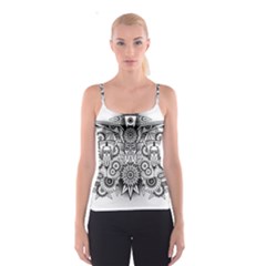 Forest Patrol Tribal Abstract Spaghetti Strap Top by Wegoenart