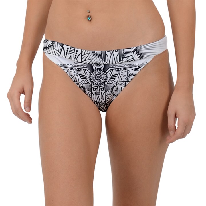 Forest Patrol Tribal Abstract Band Bikini Bottom