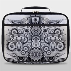 Forest Patrol Tribal Abstract Full Print Lunch Bag by Wegoenart