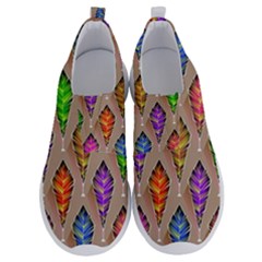 Abstract Background Colorful Leaves No Lace Lightweight Shoes