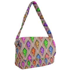 Abstract Background Colorful Leaves Courier Bag