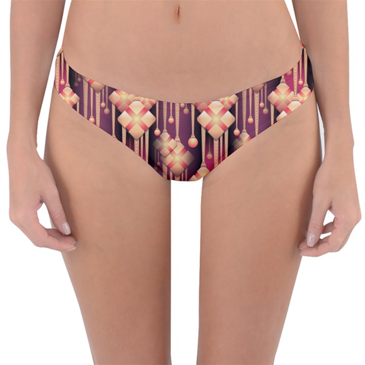 Seamless Pattern Pattern Reversible Hipster Bikini Bottoms