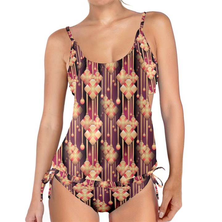 Seamless Pattern Pattern Tankini Set