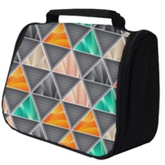 Abstract Geometric Triangle Shape Full Print Travel Pouch (big) by Wegoenart