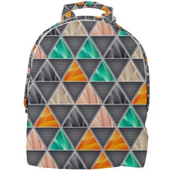 Abstract Geometric Triangle Shape Mini Full Print Backpack