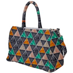 Abstract Geometric Triangle Shape Duffel Travel Bag