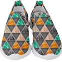 Abstract Geometric Triangle Shape Kids  Slip On Sneakers View1