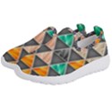 Abstract Geometric Triangle Shape Kids  Slip On Sneakers View2