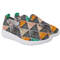 Abstract Geometric Triangle Shape Kids  Slip On Sneakers View3