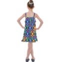 Pattern Background Bright Blue Kids  Overall Dress View2