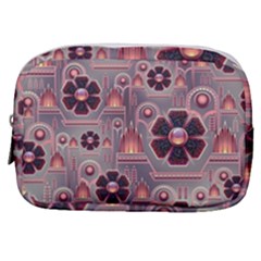 Background Floral Flower Stylised Make Up Pouch (small) by Wegoenart