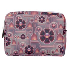 Background Floral Flower Stylised Make Up Pouch (medium) by Wegoenart