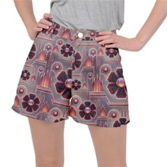 Background Floral Flower Stylised Stretch Ripstop Shorts