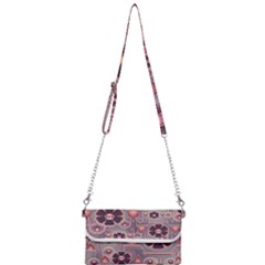 Background Floral Flower Stylised Mini Crossbody Handbag