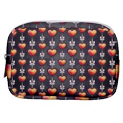 Love Heart Background Make Up Pouch (small)