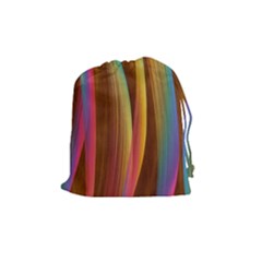 Abstract Background Colorful Drawstring Pouch (medium) by Wegoenart