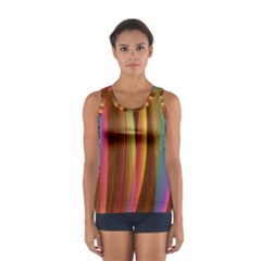 Abstract Background Colorful Sport Tank Top  by Wegoenart