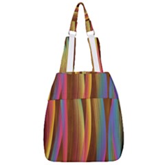 Abstract Background Colorful Center Zip Backpack