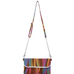 Abstract Background Colorful Mini Crossbody Handbag