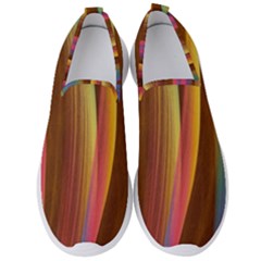 Abstract Background Colorful Men s Slip On Sneakers