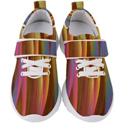 Abstract Background Colorful Kids  Velcro Strap Shoes